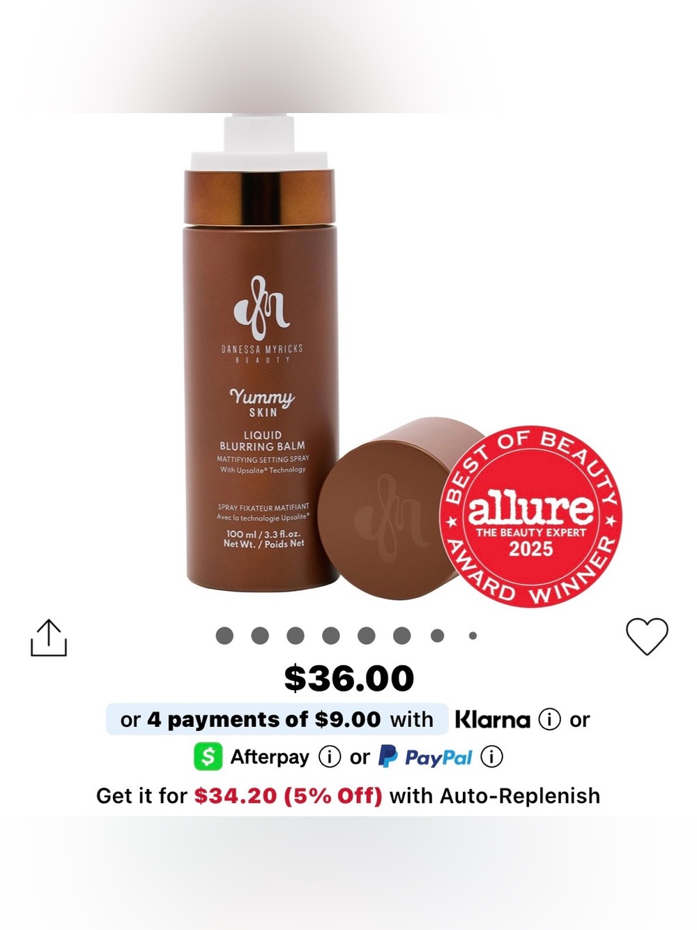Danessa Myricks Beauty Yummy Skin Liquid Blurring Balm - Brown